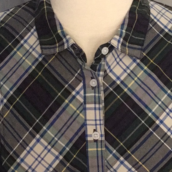 Kenzie plaid blouse size XL women’s - Picture 2 of 4